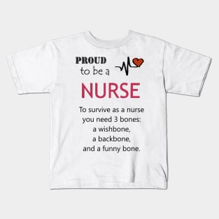 Proud to be a Nurse Kids T-Shirt